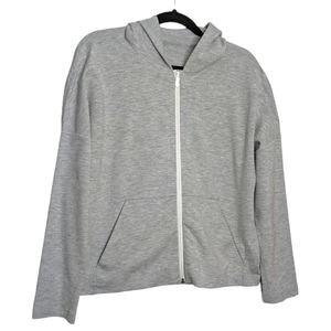 Lululemon Size 10 Minimal Hoodie Gray Zip Up Hoodie Lightweight W4AIXS